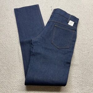 Rugged Western Dark Wash Men's Size 29x35 Denim Blue Cowboy Jeans Vintage 80s